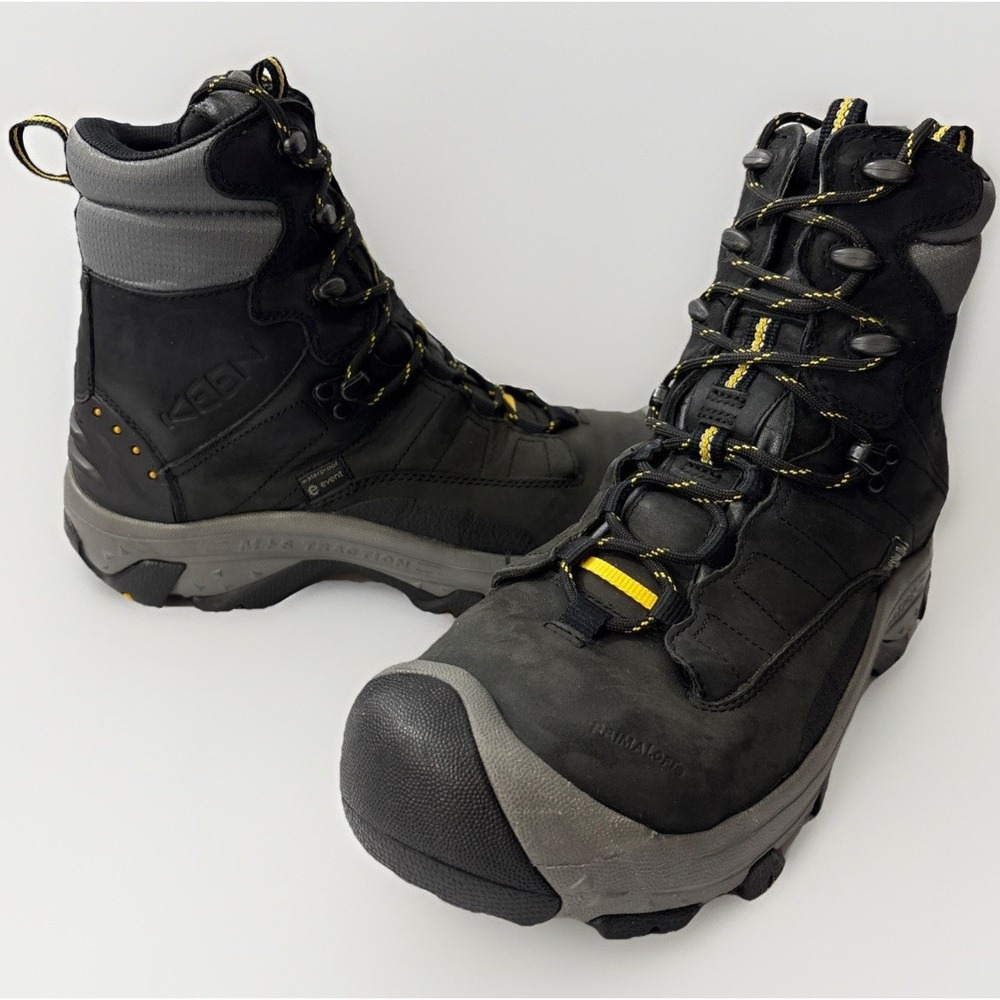 KEEN Summit County Winter Boots Men's 9.5 eVent Waterproof Insulated -35F Black